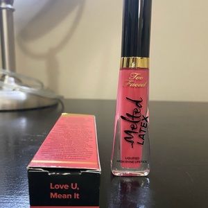 Too Faced Melted Latex Lipstick “Love U, Mean it”